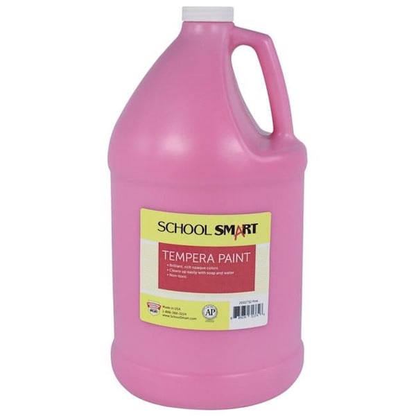School Smart 2002732 1 gal Tempera Paint; Pink